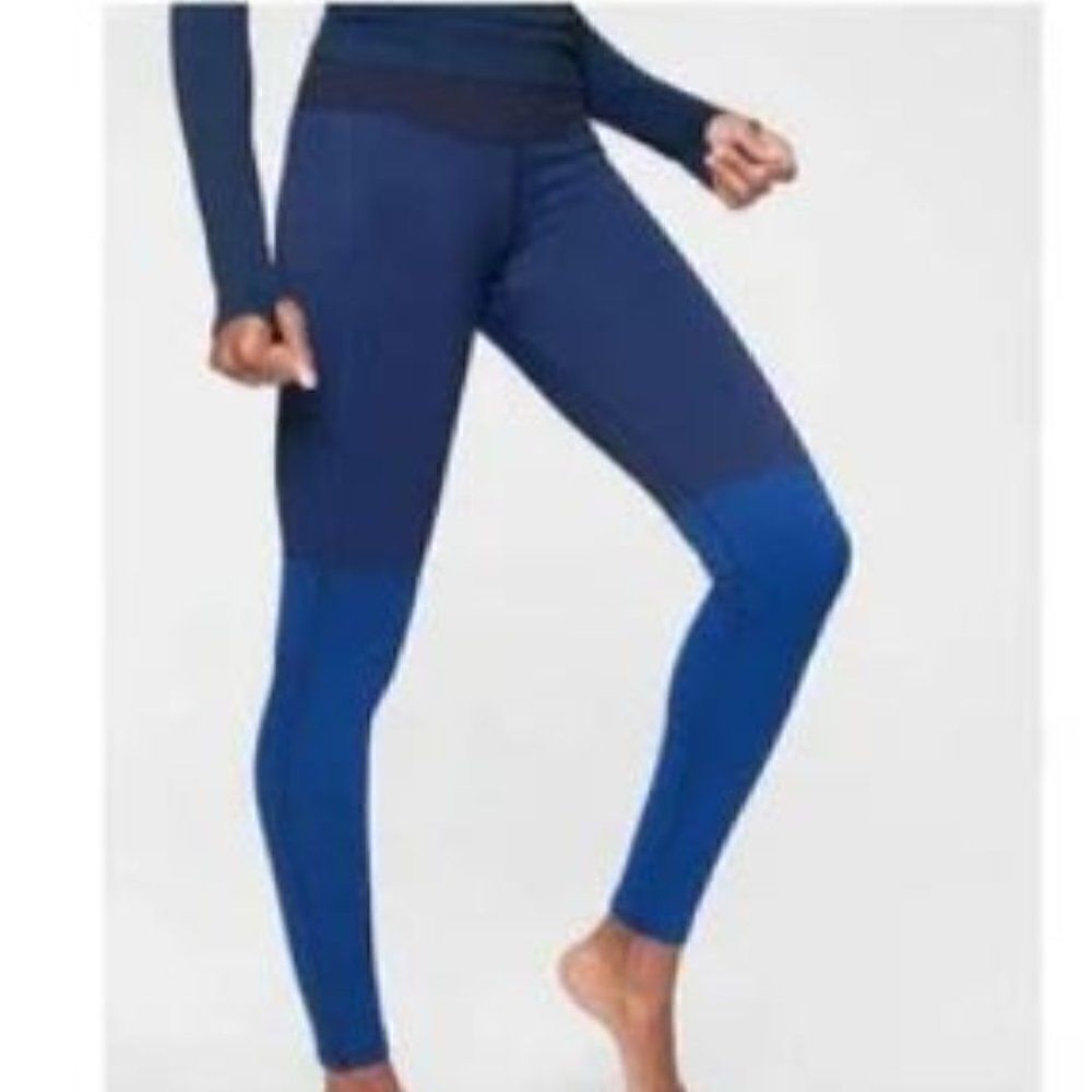 ATHLETA Flurry Colorblock Base Layer Tight Size Small